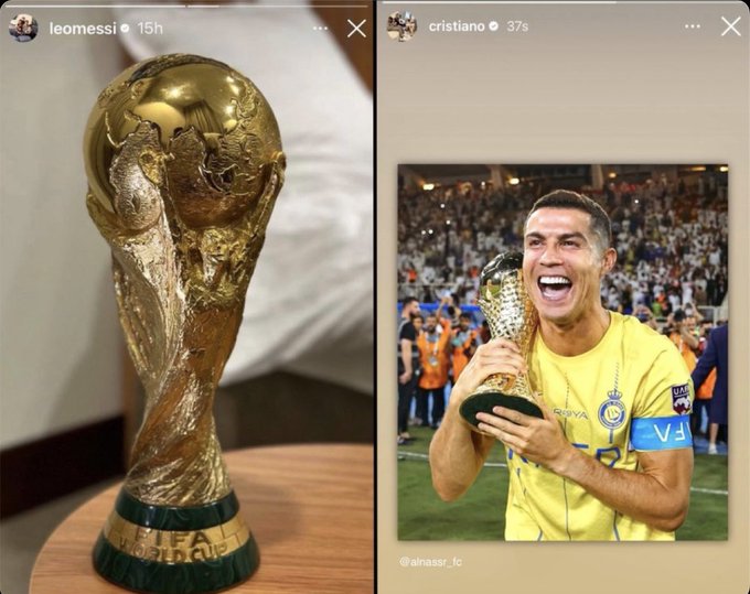 AllhRhmt74's tweet photo. ثروباك يوم ميسي نزل صورة كاس العالم بعدها بكم ساعه رد عليه رونالدو ب البطولة العربيه 💀 https://t.co/9AGQOAZJtx