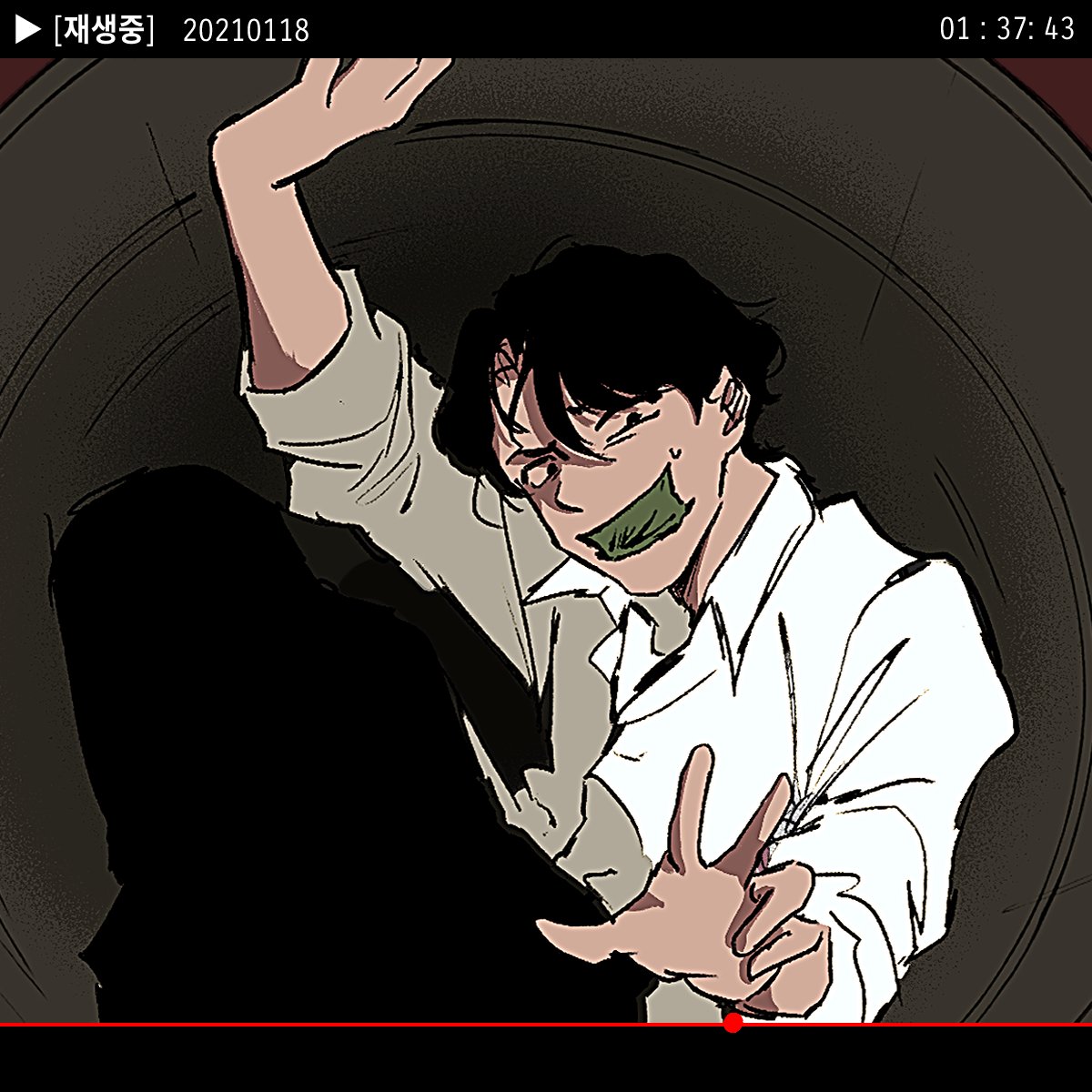gaegosang09's tweet photo. *흑임자라떼를붓는다* https://t.co/kcxy0MYGku