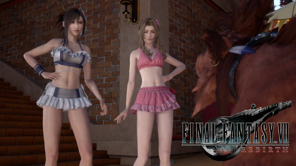 u2_gws's tweet photo. #NintendoSwitch2 
#FF7リバース

ピンキーマーメイドという名のリゾートウェアさぁ、可愛すぎんか？

素子(中の人おんなじ)に着せたいわ。 https://t.co/8NYLbLojF4