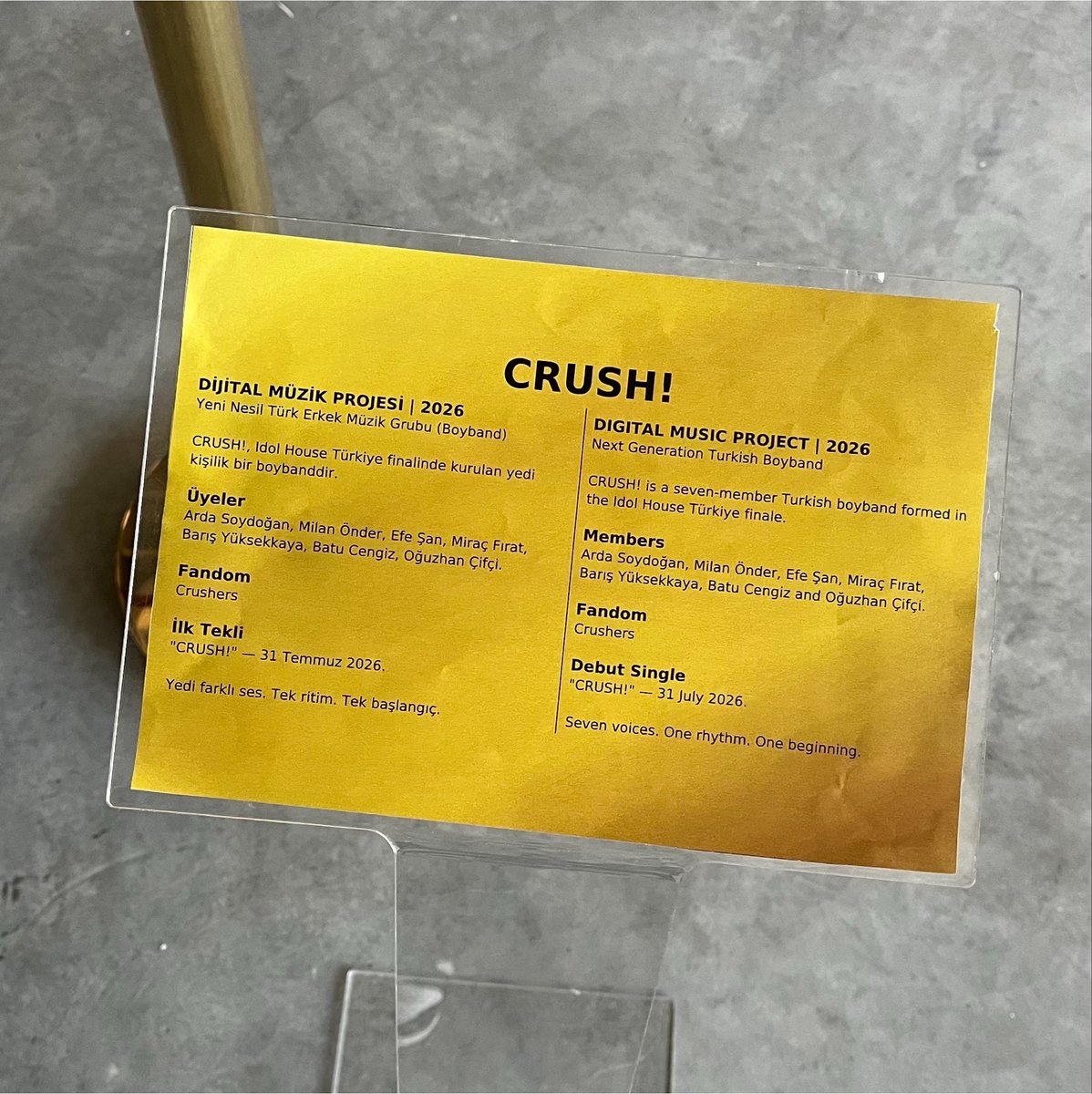 CRUSH tweet media