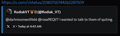 rosafloored's tweet photo. @KiraMuttaro @Yggr153 @Kodiak_VT the same guy that lied about getting fired from his job to us? and is scamming ppl with the go fund me hence he deleted the threads? https://t.co/c8ZVwTTO9C