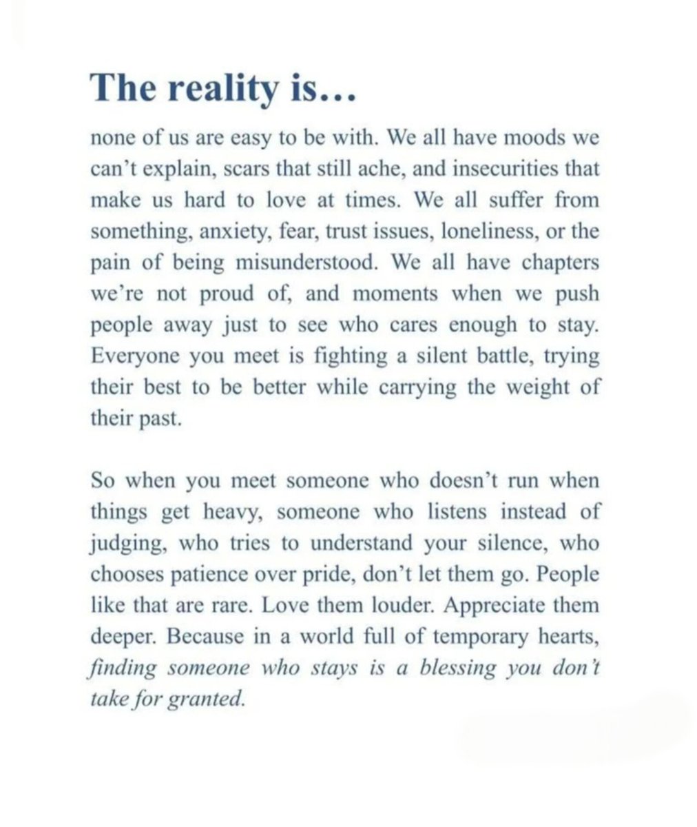 Healing_Pages_'s tweet photo. Real people don't leave when things get heavy. https://t.co/l6QXteC978