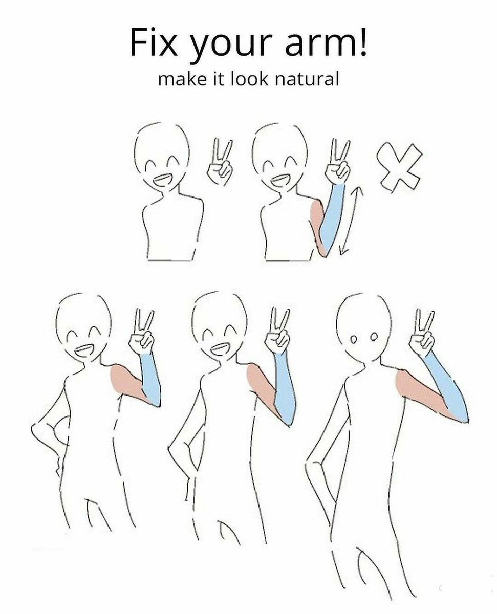 oldmanlux's tweet photo. The arm feels natural once the elbow actually follows the pose https://t.co/FVcX75WwnJ