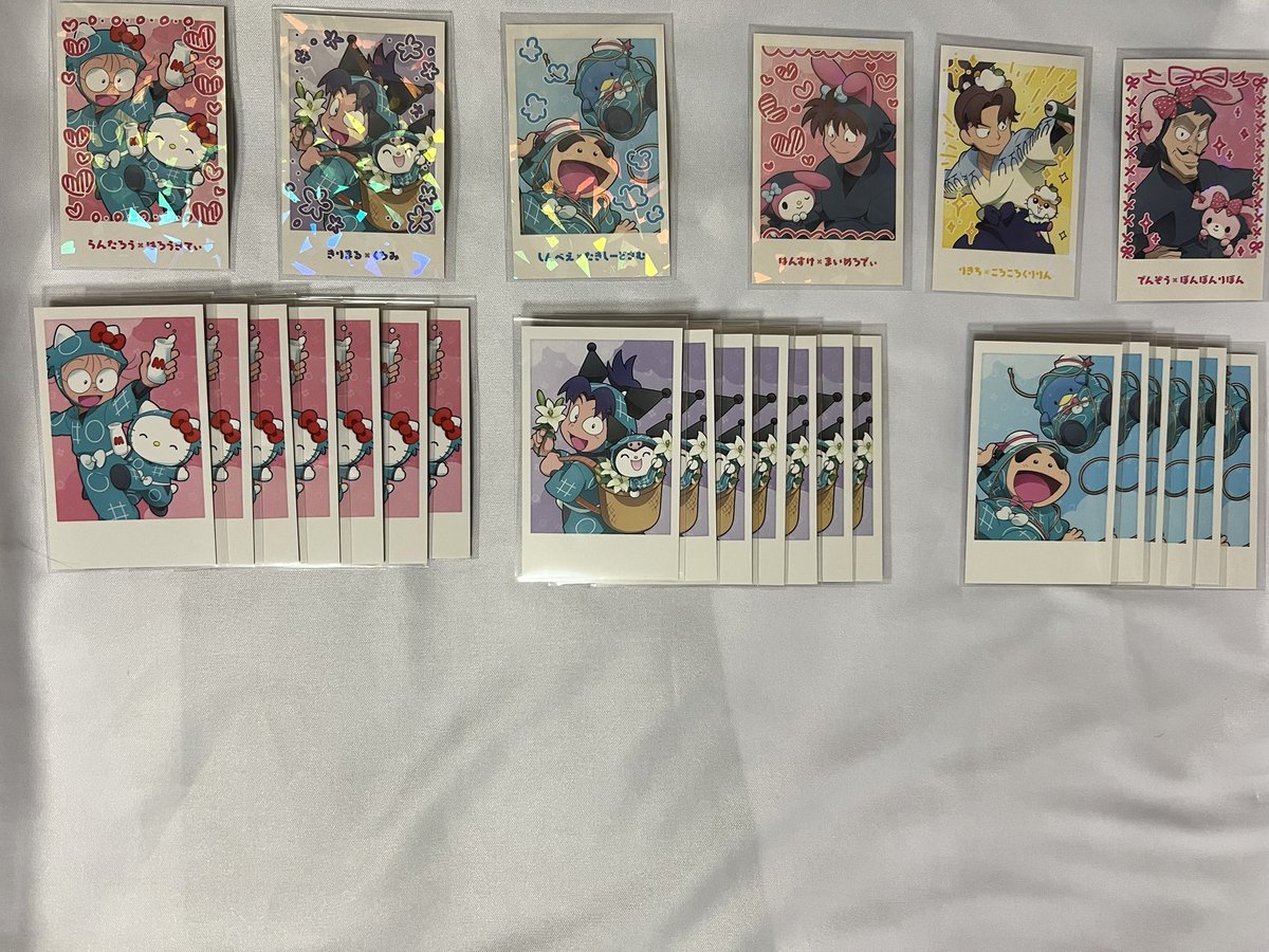 susu_bare's tweet photo. 【交換】忍たま　アモカフェ　AMOCAFE

譲)推しパシャR:乱太郎 きり丸 しんベヱ 土井 利吉 伝蔵
推しパシャN:乱太郎 きり丸 しんベヱ
おしながき:乱太郎 きり丸 しんベヱ 平 綾部 田村 浜
コースター:乱太郎 きり丸 しんベヱ
2連アクリルキーホルダー:尾浜 鉢屋

求⤵ https://t.co/4AeeCoV0gk
