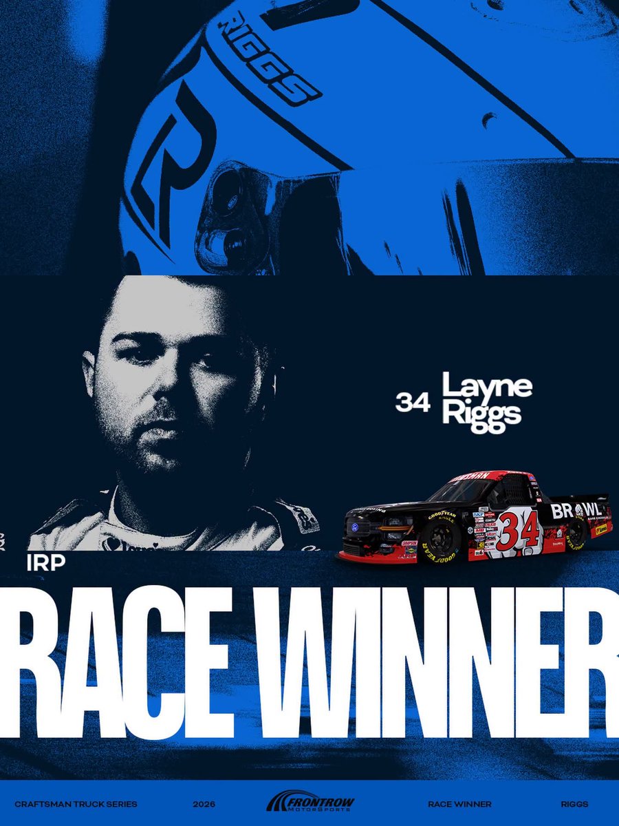 BunnRaylan55230's tweet photo. 2026 TSport 200 Champion Layne Riggs!!!!
#2026TSportChampion
#LayneRiggs
#DulanCappello
#BKBBareKnackleBoxing
#FordF150
#FordPerformance
#FrontRowMotorsports https://t.co/jlsGUAGBVJ