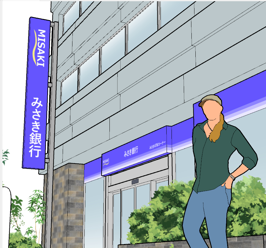 Riverive_x's tweet photo. 「日本語ゴリゴリのオフィス街の通りは需要があるのだろうか…」と思いながらSketchUpでちまちま作ってます https://t.co/CF49KTjW0C