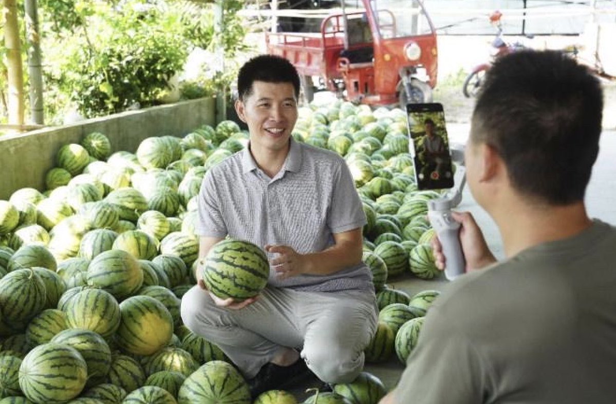 1094739811's tweet photo. 流量越大，良心就一定越大吗？

河南西瓜滞销，有瓜农反映，一些网红打着“助农”的旗号直播卖货，却把收购价压得极低。真正赚钱的，未必是辛苦种瓜的人，而是最会讲“助农故事”的人。

我最担心的不是有人赚了钱，而是大家的善意，最后成了收割流量的工具。

如果农民没有真正受益，这还算助农吗？ https://t.co/wwMTBnLI4c