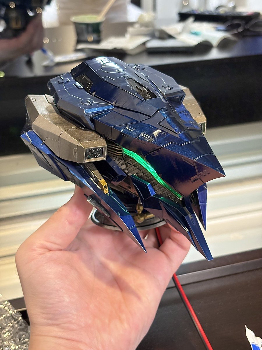 suzuki_predat's tweet photo. スティールヘイズのヘッドモデル本当に素晴らしいよこれ。完成品で出せるの凄いな。#wf2026s https://t.co/cXOJcgcBmm