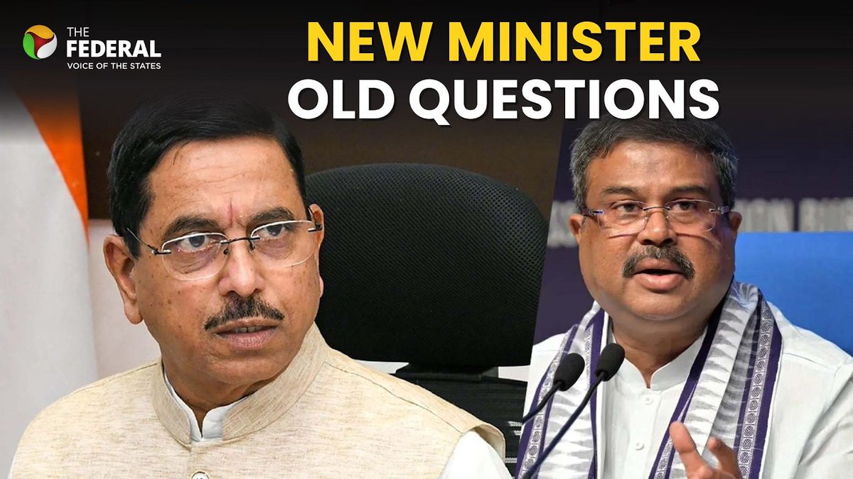 TheFederal_News's tweet photo. Pralhad Joshi takes charge: New education minister, old demands
Watch | https://t.co/5VQwzkWTZ8
For more such videos, subscribe: https://t.co/looqfhR07r
#PralhadJoshi #DharmendraPradhan #EducationMinistry #NEETUG #CockroachJantaParty #PriyankKharge #SandoshKumar #BJP #CPI #TheFederal