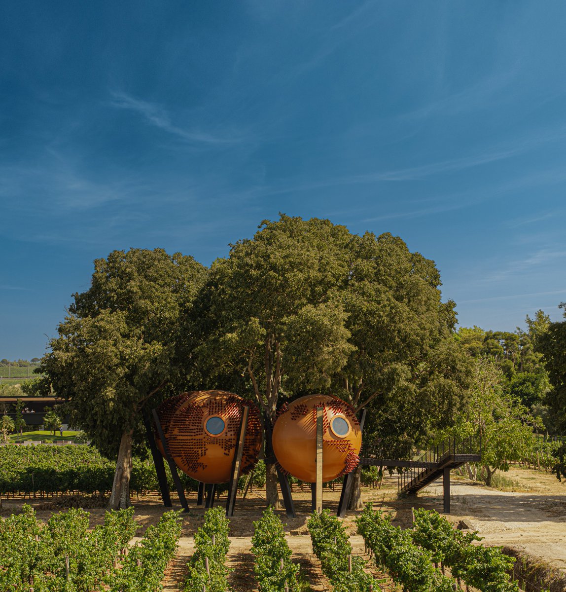 w_emerg's tweet photo. In Setúbal, Portugal, Rebelo de Andrade designed ÁTOMOS, an immersive pavilion composed of three interconnected spherical volumes nestled within a vineyard.
#ATOMOS #RebelodeAndrade #PortugalArchitecture #SustainableArchitecture #RecycledMaterials #GlassRecycling https://t.co/Mr6JLO4t4d
