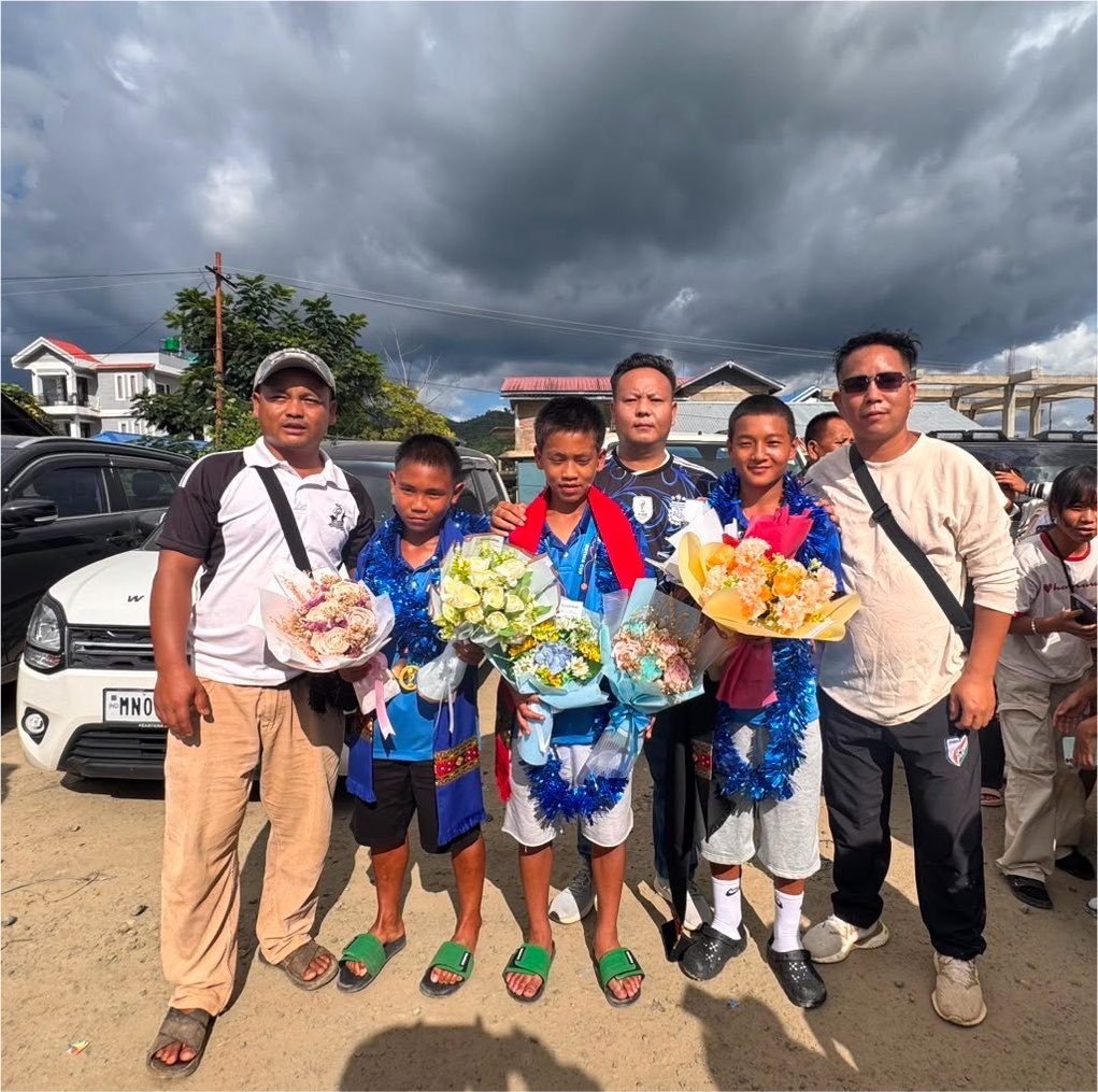DynastyDoungel's tweet photo. WELCOME HOME, CHAMPIONS! 

A grand reception was organized to felicitate three talented Kuki footballers from *Minerva Academy FC* for their historic achievements in winning the Under-12 Gothia Cup and Helsinki Cup 2026.

The honorees are:  
1. Lalvanghao Haokip, S. Saisijang Village  
2. Thangsanglen Kipgen, Pangjang Village  
3. Seiminsang Khongsai, Lhungtin Village  

The event was organized by The Kuki Students Organisation, Sadar Hills to recognize their contribution to sports and to inspire the youth of the community, state and country.  

@Kuki_Inpi @KSO_Saikul @KSOGHQ @THE_RanjitBajaj @minervapunjabfc @TheKhelIndia @PoknaphamNews @meiteiheritage @TheSangaiExpres @NBirenSingh