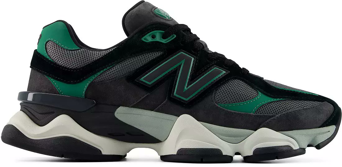 SOLELINKS's tweet photo. Ad: NEW New Balance 9060 'Black/Outfield' dropped via DSG => https://t.co/BuZB59gs7J https://t.co/cbA2ANSGga