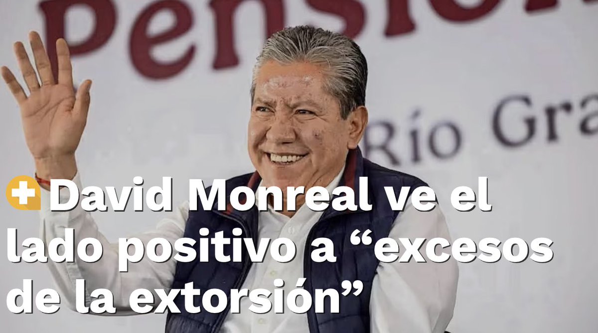 acastilloDC's tweet photo. David Monreal dice que la masacre de Zacatecas es "buen síntoma" porque la gente empezó a denunciar la extorsión. El narco colgó diez cuerpos de un puente. Grabó un video amenazándolo por incumplir los acuerdos con su gabinete. Y el gobernador lo presenta como logro ciudadano. https://t.co/R9OgJuNNaS