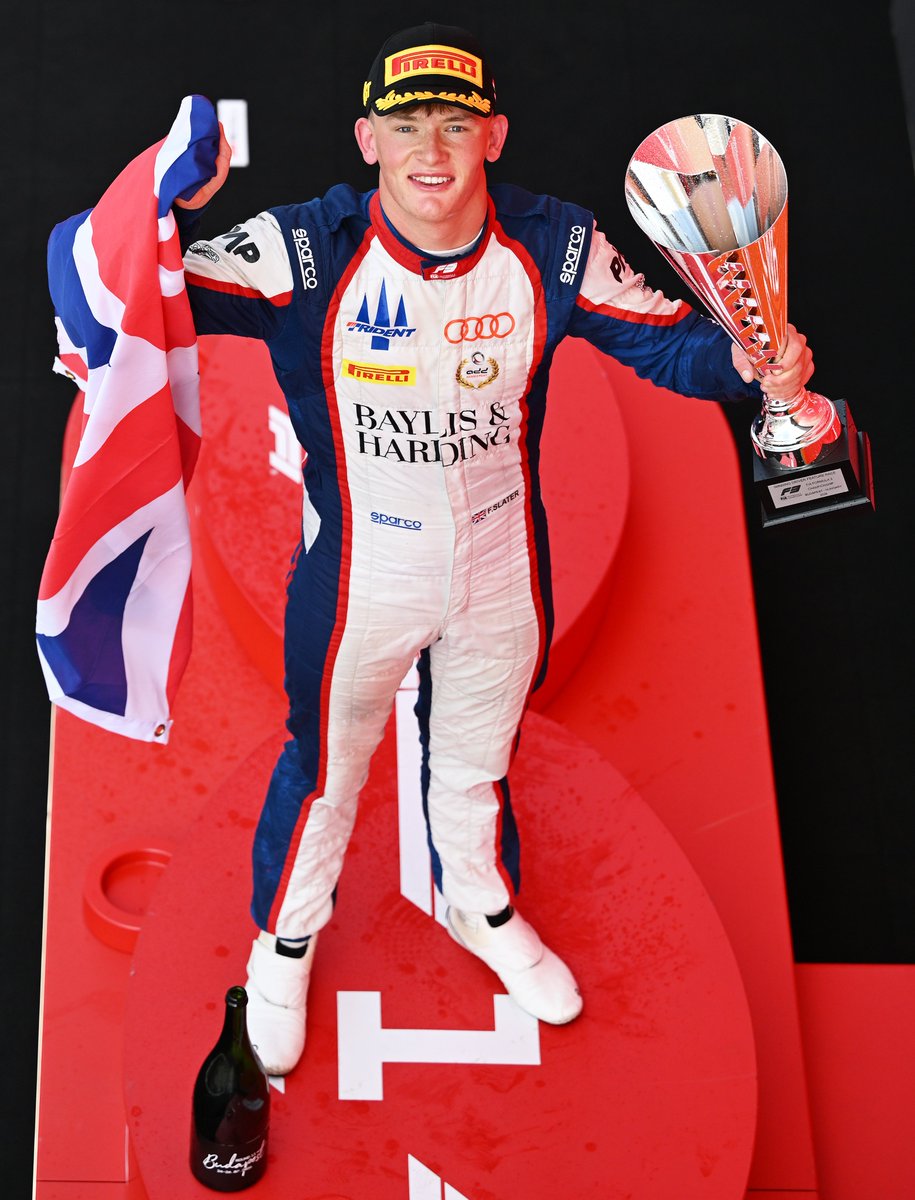Formula3's tweet photo. Freddie Slater,

FIA Formula 3 race winner 🏆🇬🇧

#F3 #HungarianGP https://t.co/5FdcQ7iU0f