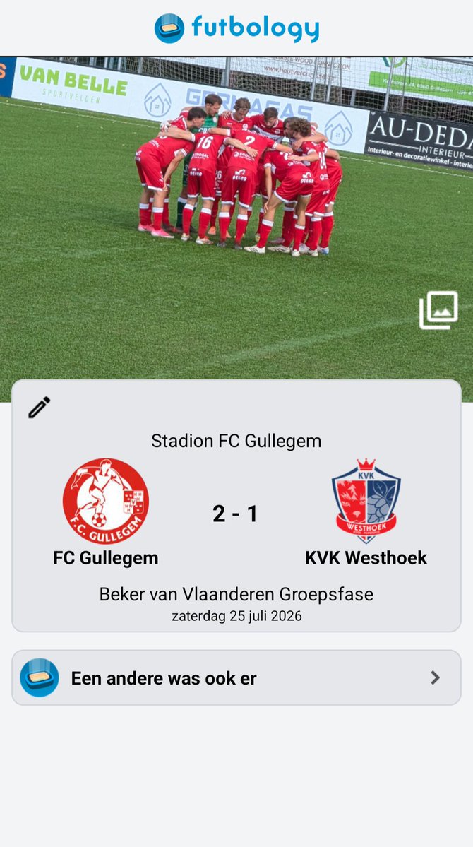 Christo19016992's tweet photo. Yesterday, the first game for KVK Ieper (until last season it was KVK Westhoek)
Finally the real name of the club is back after 13 years! 🔴⚪

Too bad @FutbologyApp @FutbologyBENL haven't changed the team in the app yet. 

I already sent an email about the change in early June. https://t.co/WVHHidxWfm