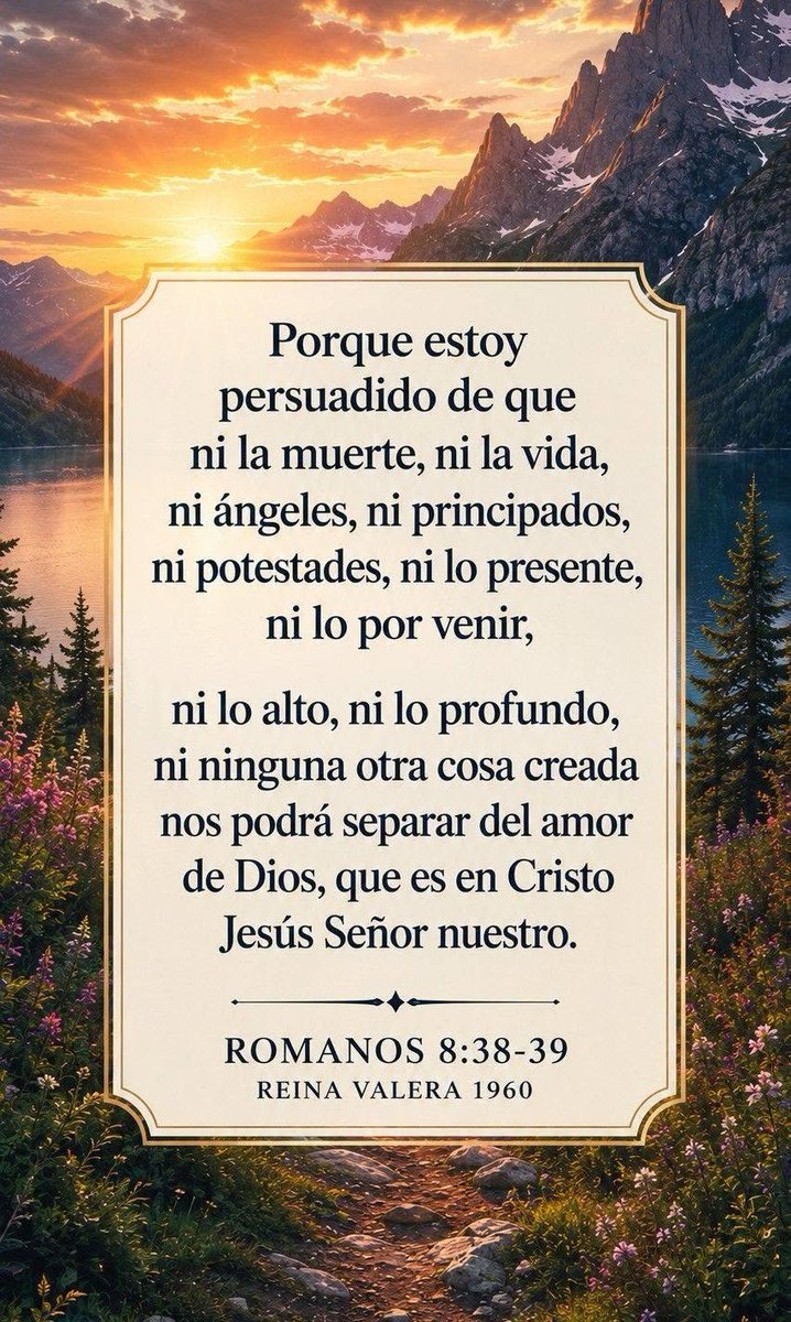 MagdaGuerrero's tweet photo. Romanos 8:38-39 📖 🙏⚘️ https://t.co/yACfDFbm8P