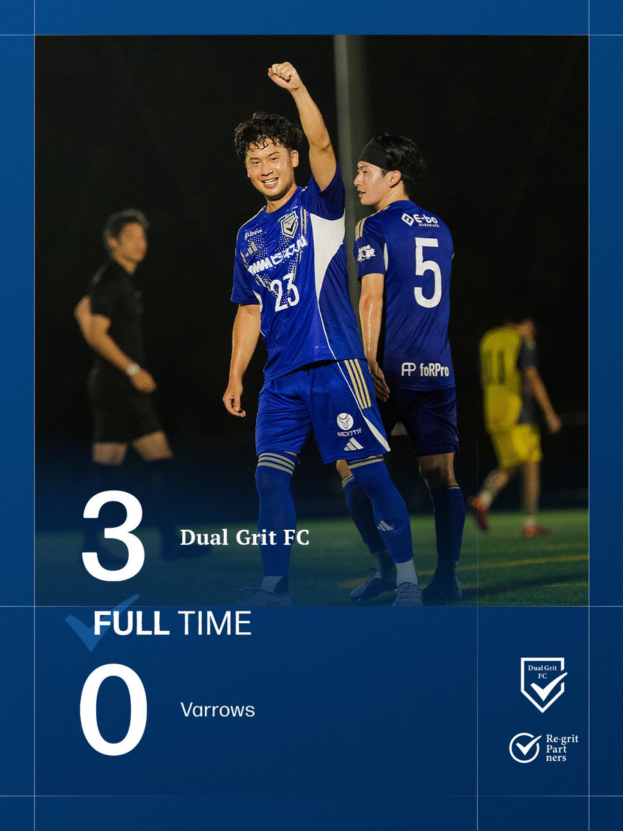 DualGrit's tweet photo. ใ๐
๐๐๐ ๐๐๐๐ใ
ๅพ็นๅใซ่ชฒ้กใๆฑใใชใใใใใชใผใฐ4้ฃๅใ
ไธญๆญๆ้ใง็ฃจใใใใใๅ้ๅพใฏๅงๅ็ใชๅผทใใ่ฆใใใใ
๐ฏ๐ฌ ๐๐๐ซ๐ซ๐จ๐ฐ๐ฌ
3-0
#DualGrit #DGFC #Dualist https://t.co/xcgS3oHivK