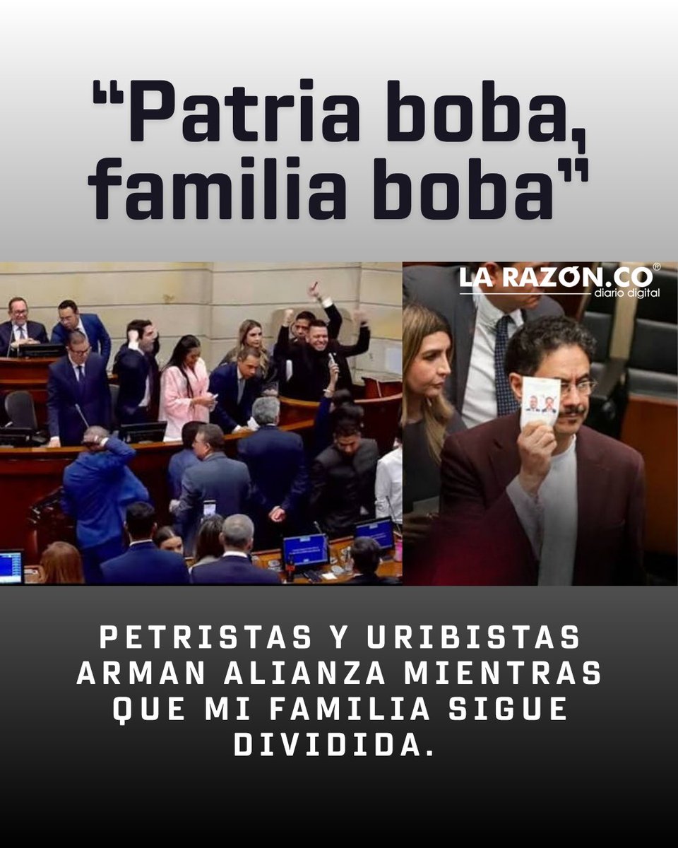 LaRazonCo's tweet photo. #Opinión | “Patria boba, familia boba” https://t.co/fGBPUZ9chK https://t.co/ji48YVtuQT