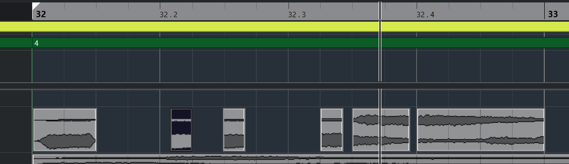 yasu_vc3000's tweet photo. #cubase
オーディオをカットアップするとクオンタイズしたときイベントの左端がグリッドにそろわない…
イベントを一個ずつ指定して「スナップポイントをカーソル位置に設定」すれば出来るようになるけど一個ずつやるのは面倒だ
どうしたら良いんだろ？？？ https://t.co/t245V7UB8M