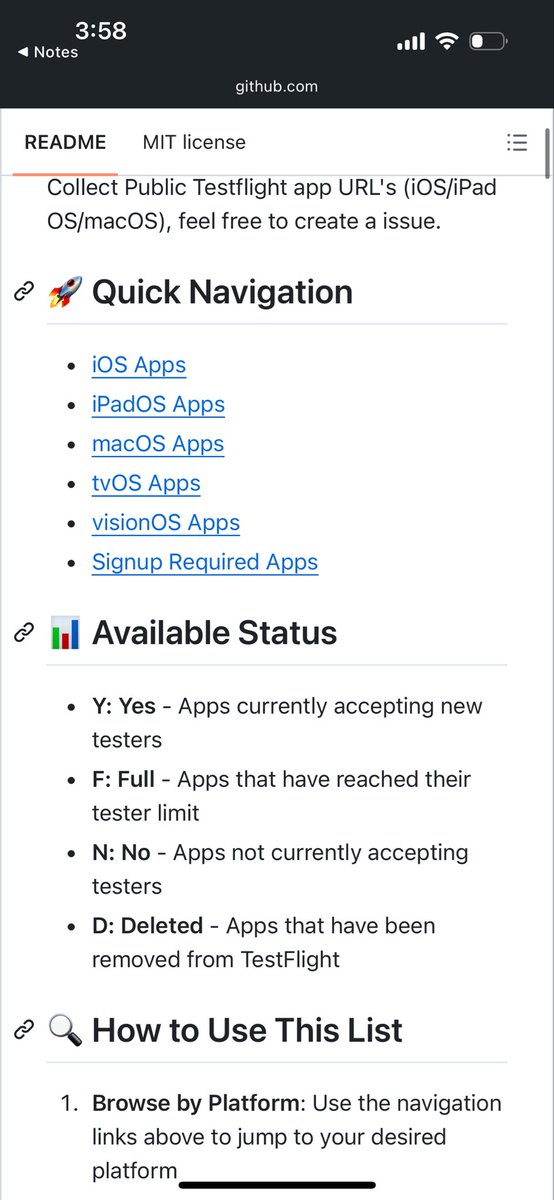 cydia_mriphone's tweet photo. لو انت تستخدم تطبيق Testflight
الي من خلالة تحمل التطبيقات التجريبية
برجح لك هذا الموقع الذي سيعطيك قائمة بجميع البرامج المتوفرة للتحميل عبرTestflight
نسخ تجريبيية قبل اصدارها بشكل رسمي
https://t.co/oJ1DhAi7Op https://t.co/rNItlUdzvP