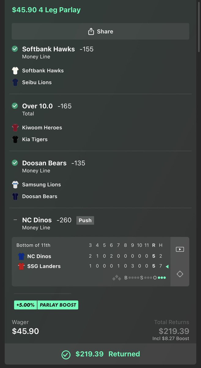 BankrollBeetle's tweet photo. Fuck the Dino’s I’ll take it tho always good to start the day with a win https://t.co/UKPxOdNgU6