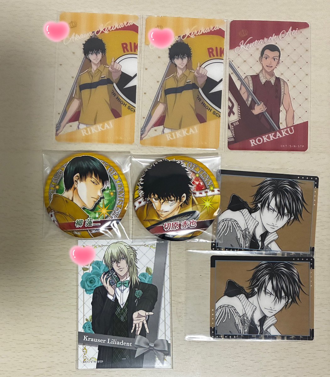 Oboro_otorihiki's tweet photo. ꒰  交換 譲渡  ꒱新テニスの王子様 テニプリ カラ鉄 アニカフェ Flag 中国 ジャンプショップ 

譲︎┊︎菊丸 向日 千石 南 亜久津 甲斐 丸井 切原 柳 葵 白石 千歳 遠山 謙也 リョーガ 徳川

求︎┊︎同異種木手・丸井
定価＋送料

固ツイのものを優先に求めております。♡は同種優先→ https://t.co/N9h0OX15uG