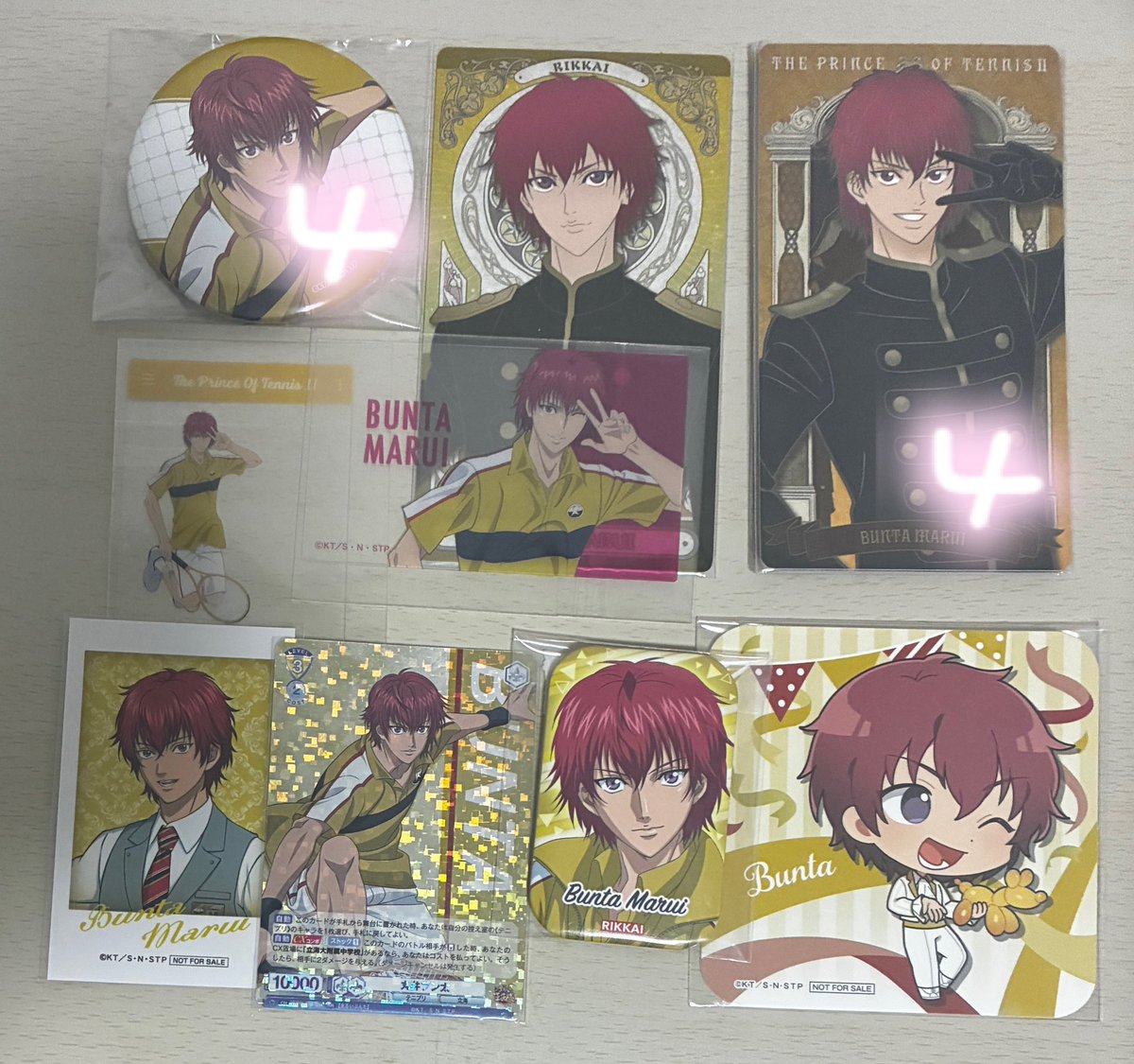 Oboro_otorihiki's tweet photo. ꒰  交換 譲渡  ꒱新テニスの王子様 テニプリ カラ鉄 アニカフェ Flag 中国 ジャンプショップ 

譲︎┊︎菊丸 向日 千石 南 亜久津 甲斐 丸井 切原 柳 葵 白石 千歳 遠山 謙也 リョーガ 徳川

求︎┊︎同異種木手・丸井
定価＋送料

固ツイのものを優先に求めております。♡は同種優先→ https://t.co/N9h0OX15uG