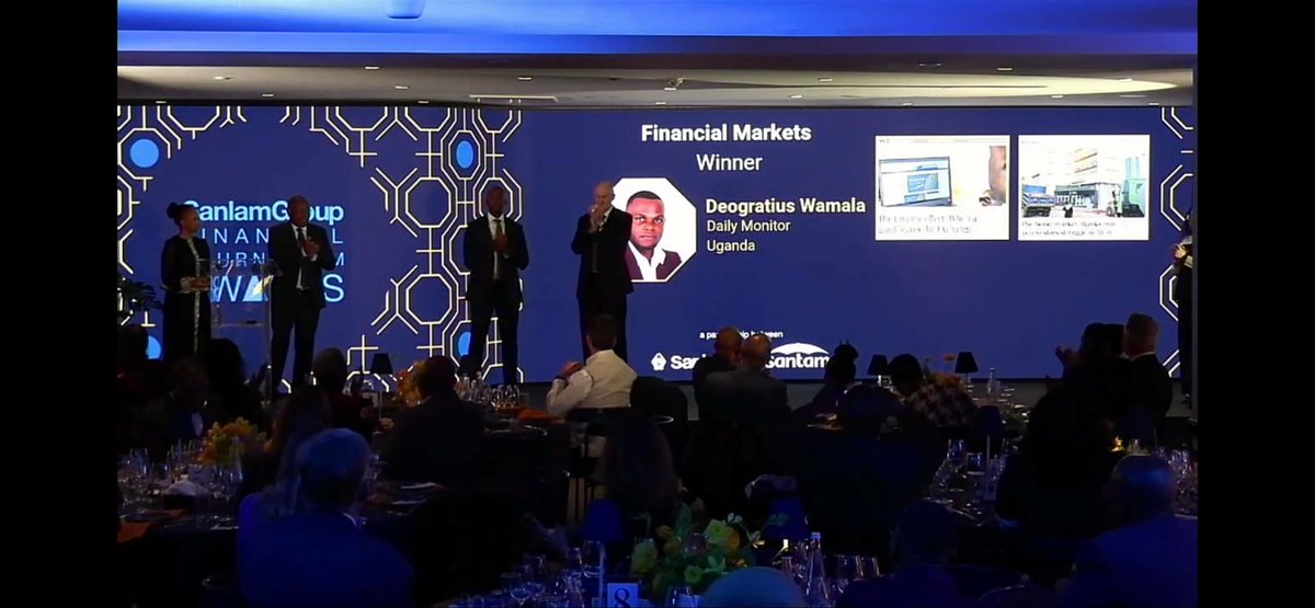 gratiuswamala's tweet photo. I am honored to share that I was the man of the moment at the Sanlam Group Financial Journalism Awards in Johannesburg, South Africa on July 23, where I won the Financial Markets Category, the Africa Growth Story award, and was named the overall Financial Journalist of the Year 2025.
It was a tough contest against the best of the best, especially from South Africa's economy, including writers from Currency.
I'd say last year was one of the peaks of my career β I did extraordinary work in finance, economics, business, and capital markets.
I have now won six continental awards in financial journalism in two years (2024 and 2025).
I am so grateful for this achievement, and I congratulate all the journalists who did extraordinary work throughout the continent and at these awards.
I was the only journalist nominated from East Africa this year, which means I was also the only winner from the region.
@SanlamAwards