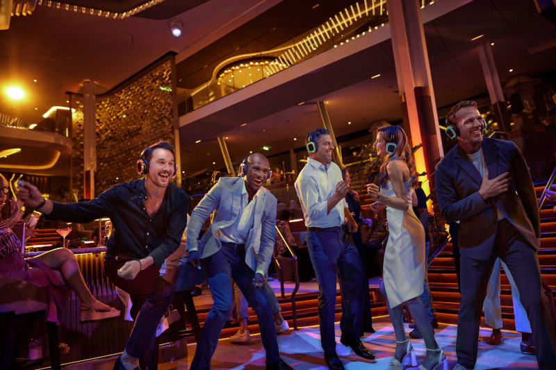 tbelle2000's tweet photo. 🎧🕺 Dance like no one’s watching at Silent Disco on Celebrity Cruises! It’s a party like no other, where you choose your own music channel and dance the night away. Join the fun! https://t.co/rfen8FZtfi