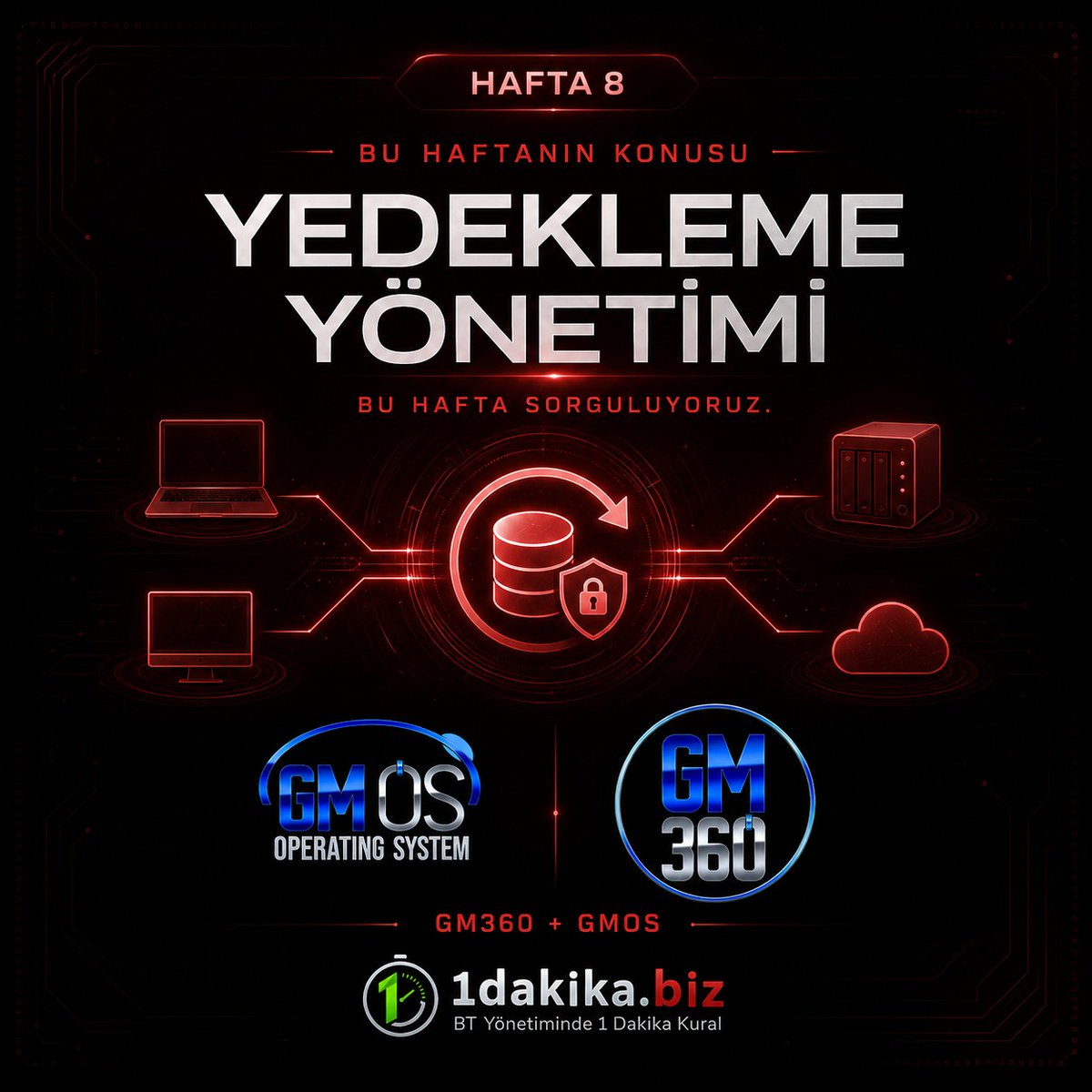 1dakikabiz's tweet photo. 🔴 Önümüzdeki hafta https://t.co/QvKWzV1bly’de gündemimiz: 💾 Yedekleme Yönetimi

Yedekleme yalnızca sunucular için değildir.🤔

#1dakikabiz #Yedekleme #Backup #GM360 #GMOS #KOPIA #BTYönetimi #KOBİ #VeriGüvenliği #İşSürekliliği https://t.co/9yz25fVQqM