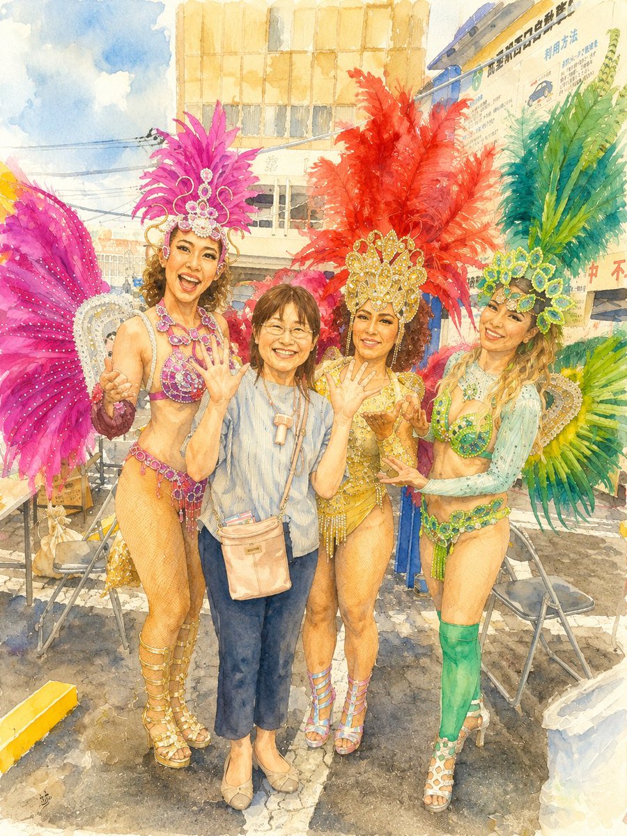 tomokof1201's tweet photo. 春日部三大夏祭りのひとつ「第51回 武里西口夏祭り」に行ってきました🏮✨
華やかなサンバや熱気あふれる踊りで大盛り上がり！
​今日も16:30〜20:30に開催されます！お近くの方はぜひ夕涼みがてら行ってみてください😊
​📍武里駅西口駅前広場〜平成通り商店街付近

#武里西口夏祭り
 #春日部 #武里 https://t.co/4KZ8s0jaRO