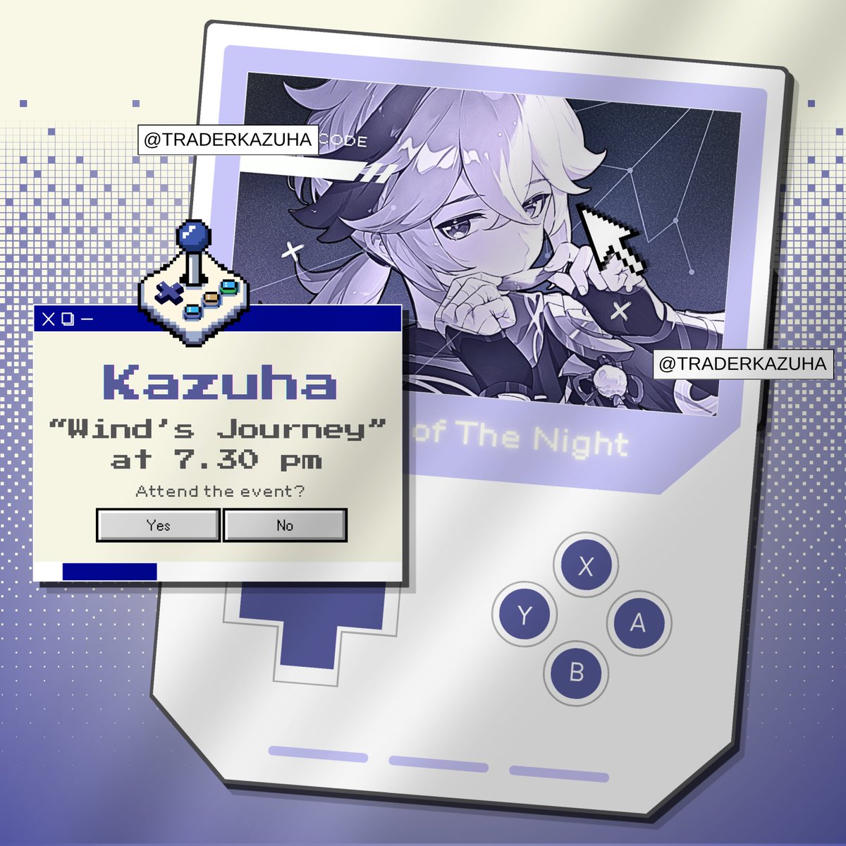 StellarVaults's tweet photo. ️️
Curtains up! The game refuses to wait any longer. @TraderKazuha onto the stage as the Game Master of “WIND'S JOURNEY” at 19.30 WIB, inviting everyone to a spectacle where fortune laughs, chaos applauds, and every moment is another punchline in Elation's script.
     ️️ https://t.co/clr2pay3d2