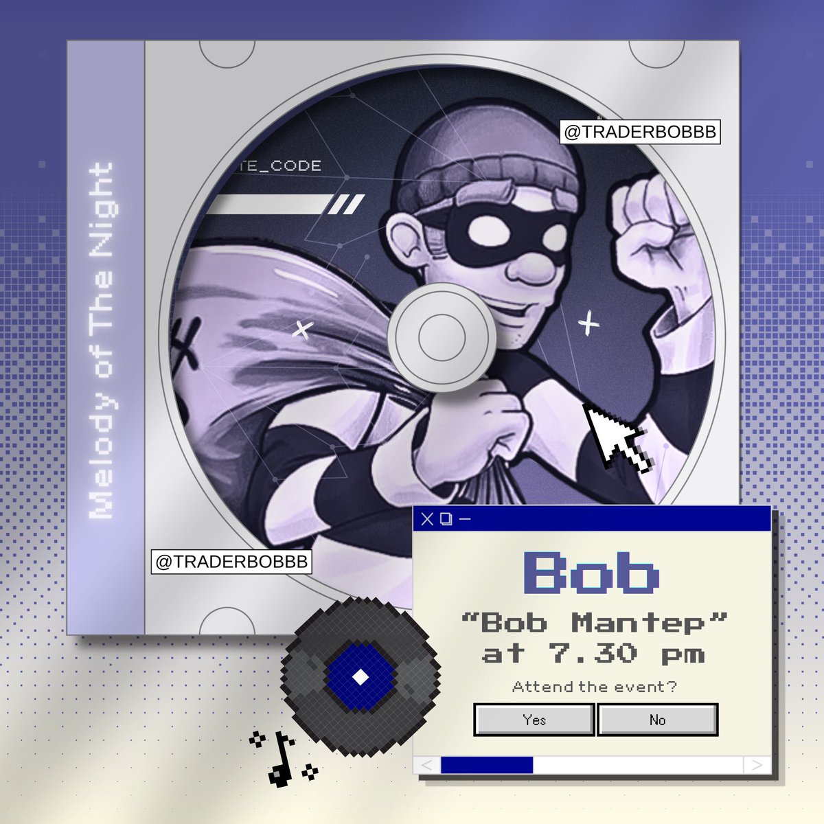 StellarVaults's tweet photo. ️️
Guided by Harmony's sweet lullaby, the Choir @TraderBobbb presents “BOB MANTEP” at 19.30 WIB. Let its melody resonate with the stars and echoes throughout the Headquarters, weaving an everlasting symphony as we gather beneath Harmony's eternal blessings.
     ️️ https://t.co/VRbvQExOxn
