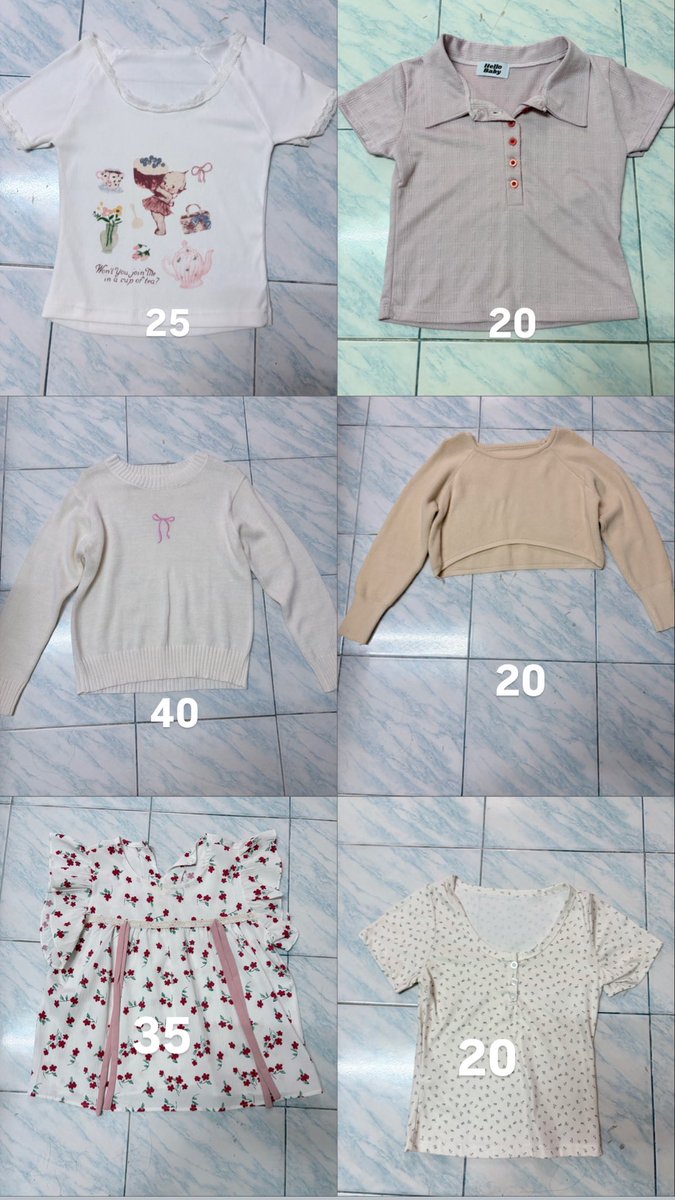 Ajaoyy_'s tweet photo. ส่งต่อเสื้อผ้ามือ✌🏻
ค่าส่งรวมๆๆ45บาท สนใจทักได้เลยค่าา
 **สีในกล้องซีดกว่าตัวจริงนะคะ **
#เสื้อผ้ามือ2  #ส่งต่อเสื้อผ้า https://t.co/dIBnAJCY04