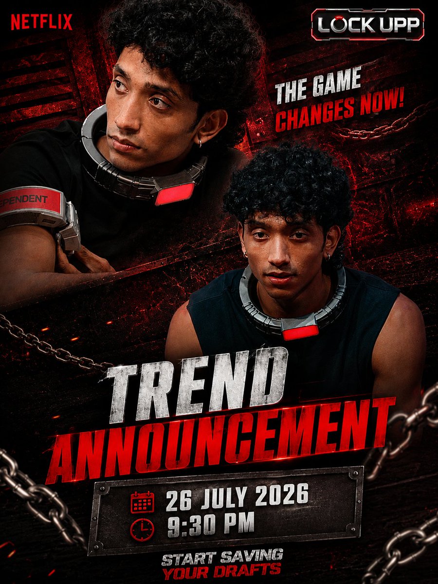 manas1626's tweet photo. TREND ANNOUNCEMENT 

DATE - 26 JULY 2026
TIME - 9:30 PM

START SAVING YOUR DRAFTS

@YogeshRawa04 
#YogeshRawat 

THE SHOW NEEDED YOGESH https://t.co/GqMkBkljD5