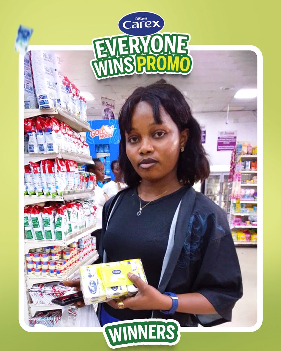 carexng's tweet photo. Your next Carex purchase could be your lucky one.🥳🥳

To participate:
✅ Buy Carex Antibacterial Soap from any participating store
✅ ⁠Write your details on the raffle ticket and drop it into the Carex raffle box in-store.
✅ ⁠Win instant airtime, shopping vouchers, or stand a chance to drive home a brand-new car.

See link in bio for Ts &Cs

#CarexEveryoneWinsPromo #Staygermfree #WintheWarAgainstGerms