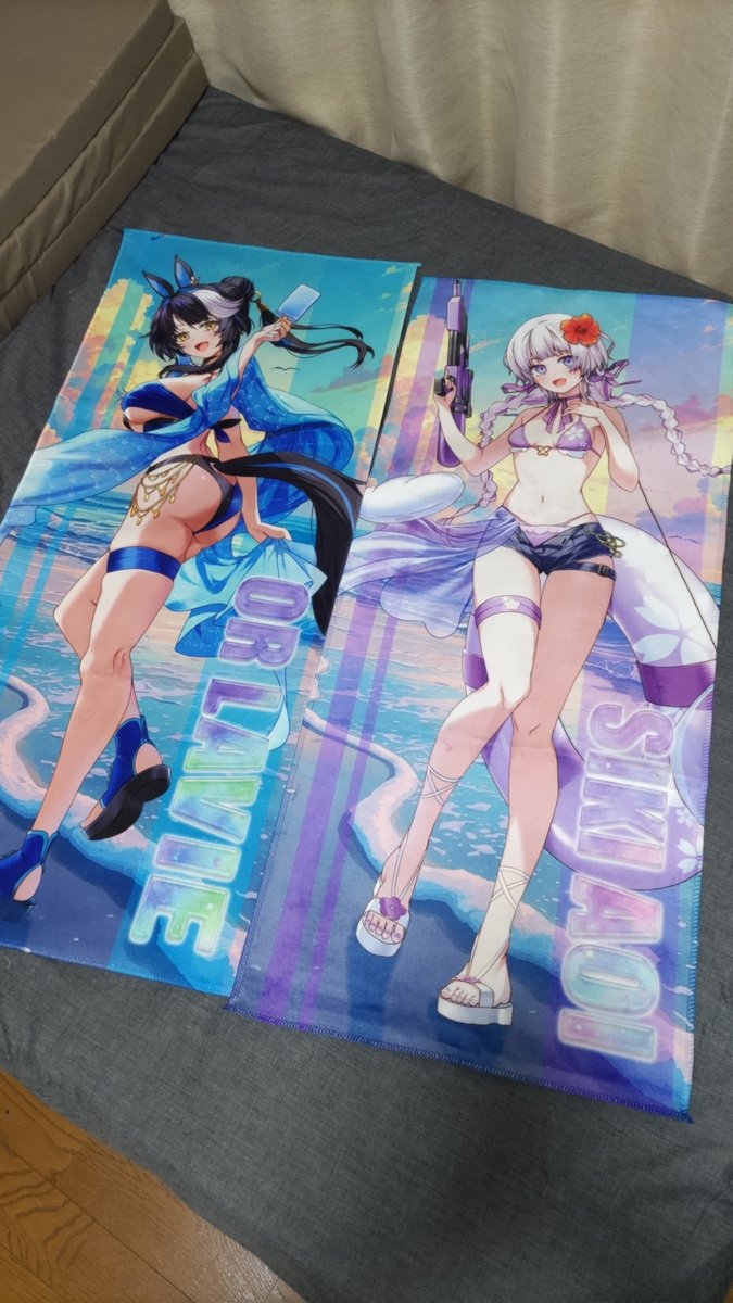 corn_kmvl's tweet photo. #オルパドック
水着姿のお二人が美しいタオル
マイクロファイバー記事でめっちゃ手触り良いです
なおもったいなくて実際には使えない（使わない）模様 https://t.co/8hpqw4OfZQ