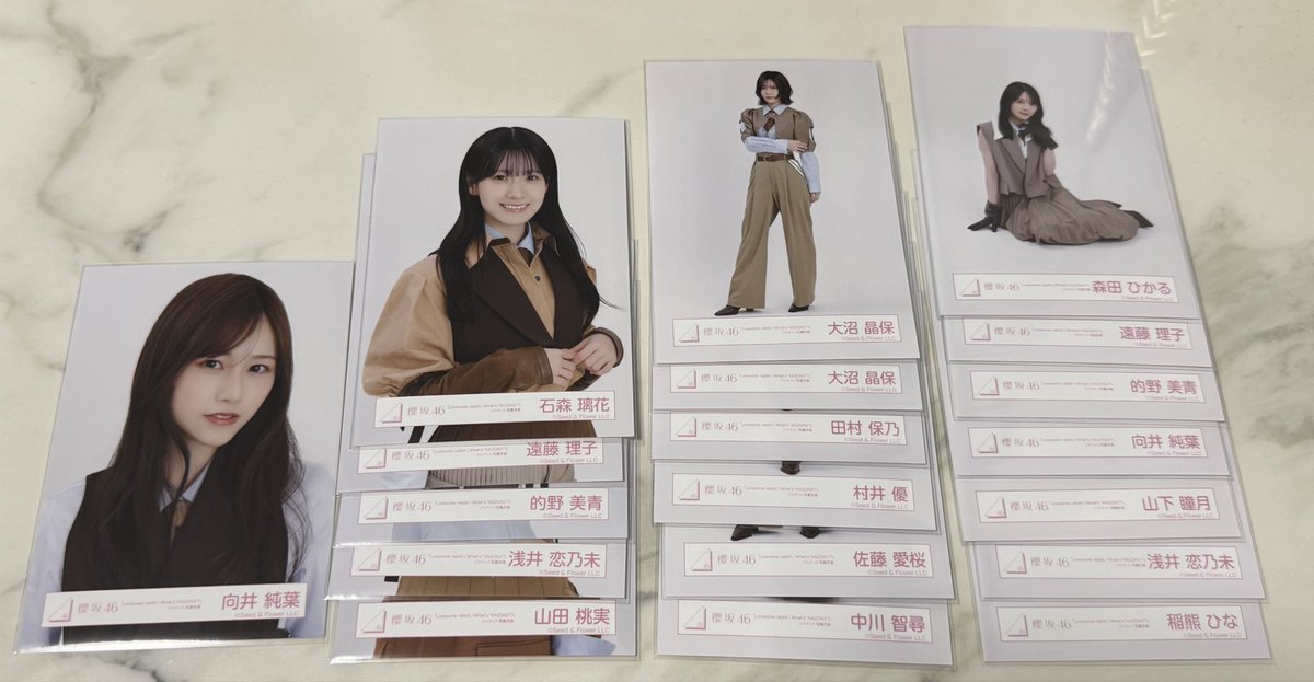 _07ppp's tweet photo. 櫻坂46 生写真 トレ
♡Lonesome rabbitジャケ写
♡マリン衣装

譲/画像1.2枚(他ポスト新種あります)

求/画像3枚目
()は優先度低いです。

📮郵送トレードのみ
※固定ポストの「▼トレードに関しまして」をご確認のうえ、お声がけお願いいたします。 https://t.co/8eZGxONB1X