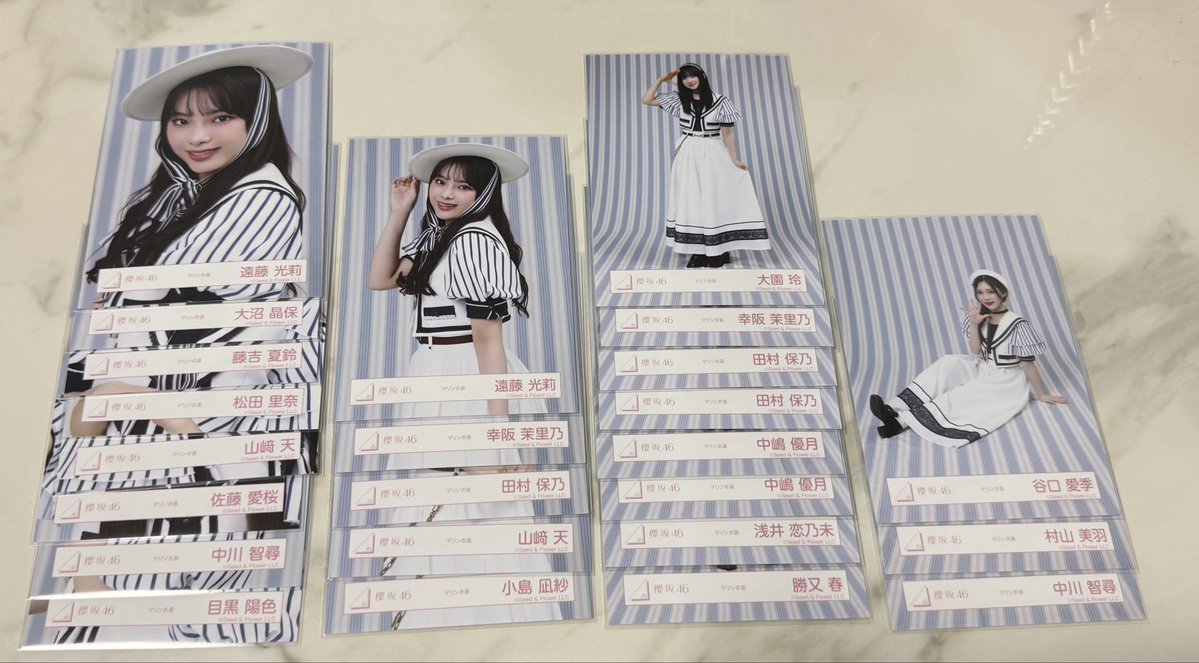_07ppp's tweet photo. 櫻坂46 生写真 トレ
♡Lonesome rabbitジャケ写
♡マリン衣装

譲/画像1.2枚(他ポスト新種あります)

求/画像3枚目
()は優先度低いです。

📮郵送トレードのみ
※固定ポストの「▼トレードに関しまして」をご確認のうえ、お声がけお願いいたします。 https://t.co/8eZGxONB1X