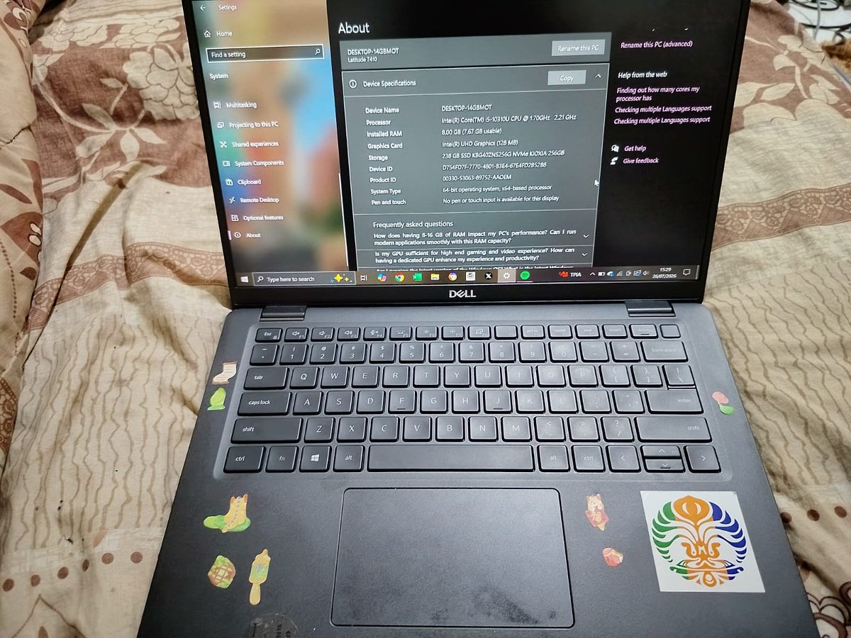 TahuhohengG22's tweet photo. WTS Laptop Dell Latitude 7410
• Intel Core i5 Gen 10
• RAM 8GB
• SSD 256GB
• Kondisi 97% mulus
• Pemakaian hanya sekitar 6 bulan, jarang dipakai
• Normal semua, siap pakai
Harga Rp3.700.000 (nego tipis)
bisa cod daerah jaksel
#wts #zonauang #juallaptop https://t.co/ucpSJpisTy