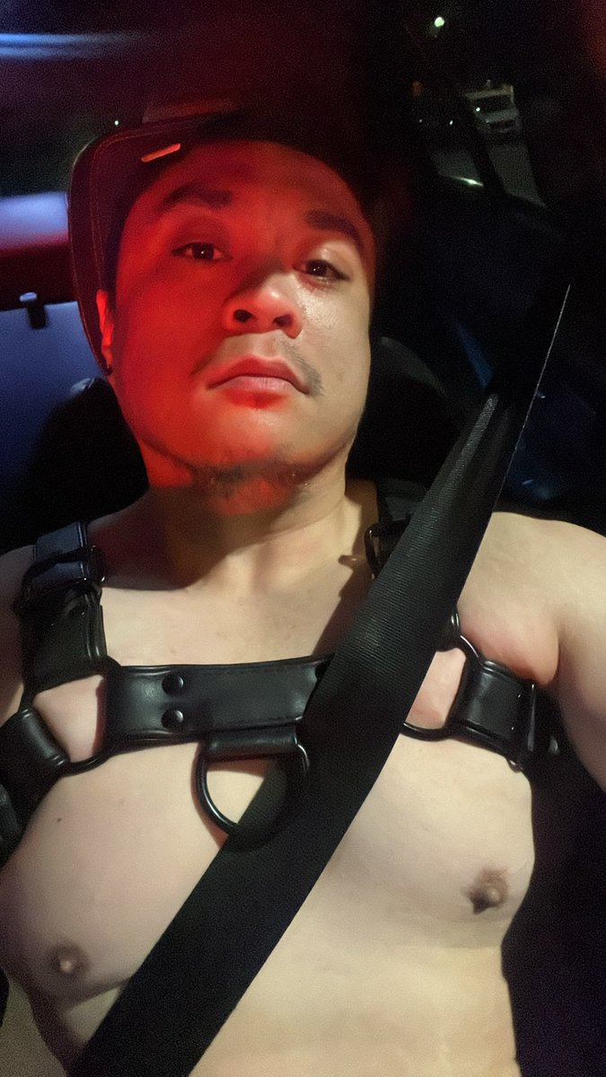demon_cub's tweet photo. a weirdo came up to me while i took this drunk w*ymo selfie https://t.co/4BUIGDrwBC