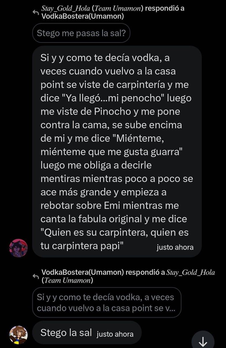 UmatterOOC's tweet photo. Pero... si le paso la sal? https://t.co/ub44nc1Tzz