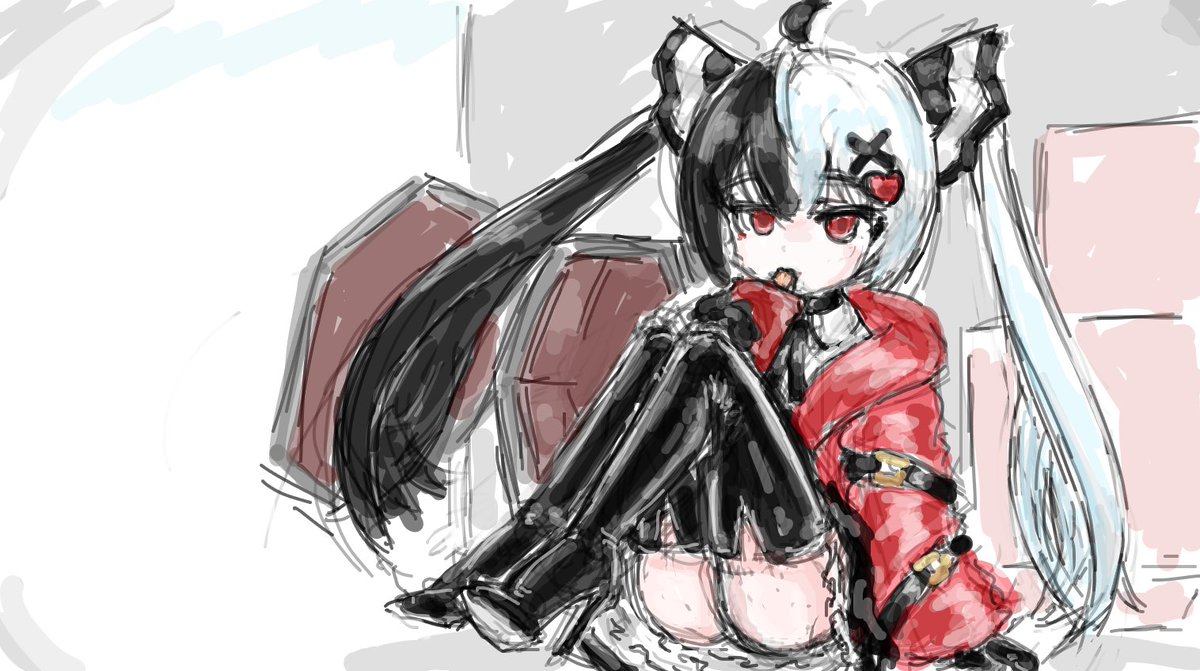 shimaiai's tweet photo. GarticPhone配信ウェルカム画像と雑談タイムお絵かき等 2026/07/26。
レクイエム、ミント（ #NTE ） https://t.co/1bSFHfZ0kE