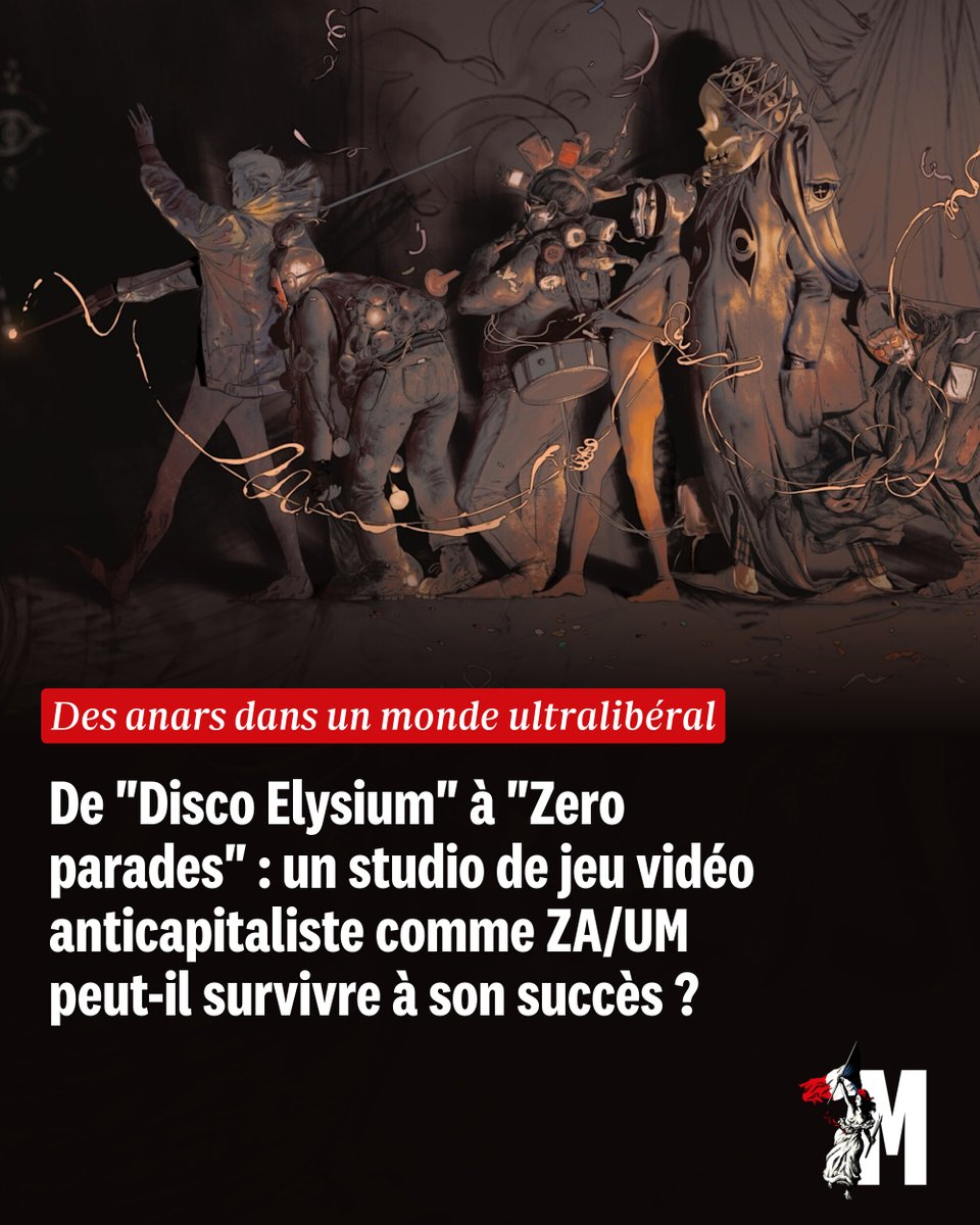 MarianneleMag's tweet photo. De "Disco Elysium" à "Zero parades" : un studio de jeu vidéo anticapitaliste comme ZA/UM peut-il survivre à son succès ?
➡️ https://t.co/GN0TwH0Sa3 https://t.co/2NK9OB8zMH