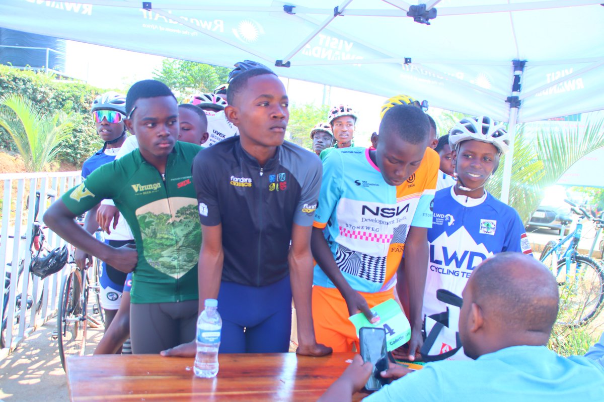 GSF_SportAcadem's tweet photo. The race is ON at  the #FieldofDreams! 
We are thrilled to host the Rwanda Youth Racing Cup – 4th Edition, 6th Round! Young cyclists are battling it out across the U-11, U-13, U-15, U-17 and U-19 categories.
Welcome to our campus!
@BugeseraDistr @cyclingrwanda https://t.co/55uM1UAERS