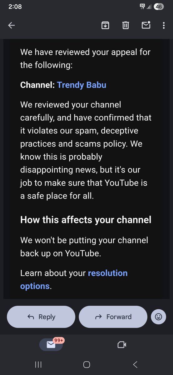 Navinpatidar07's tweet photo. @YouTubeIndia what are you doing without any reasons you are deleting channel's this channel was my 2 year hard work they are deleting it in seconds.Please help me to get back it all my appeal are rejected this is not what I expected 😭 @TeamYouTube https://t.co/Ojl5WEnSKK