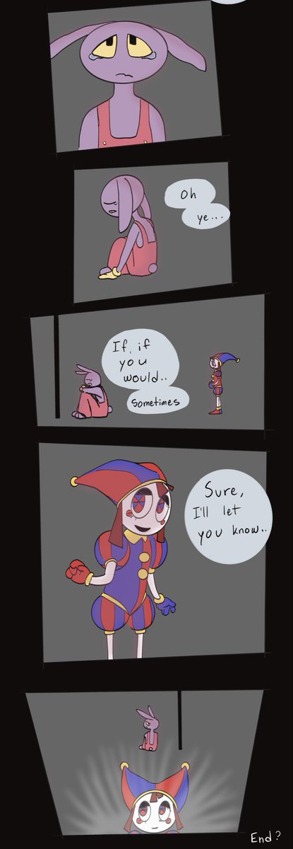 Misuny6's tweet photo. Pomni Visits Jax Pt. 3 Final

Fan Comic
#TADC #tadcep9ㅤ #Jax #Pomni https://t.co/8yUToG4Mr1