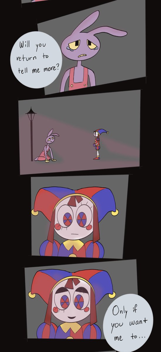 Misuny6's tweet photo. Pomni Visits Jax Pt. 3 Final

Fan Comic
#TADC #tadcep9ㅤ #Jax #Pomni https://t.co/8yUToG4Mr1