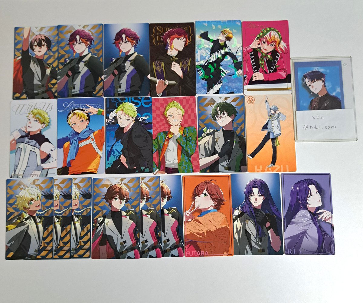 toki_saru's tweet photo. 【交換】VS AMBIVALENZ ビバレン ビジュアルカード ビジュカ

譲) スバル さくや なごむ アグリ じんたろう シオン かず クック ふたば レイ

求) With Us イッセイ UR R N

郵送交換📮
お気軽にお声掛けください。 https://t.co/Mde5gQFkaC