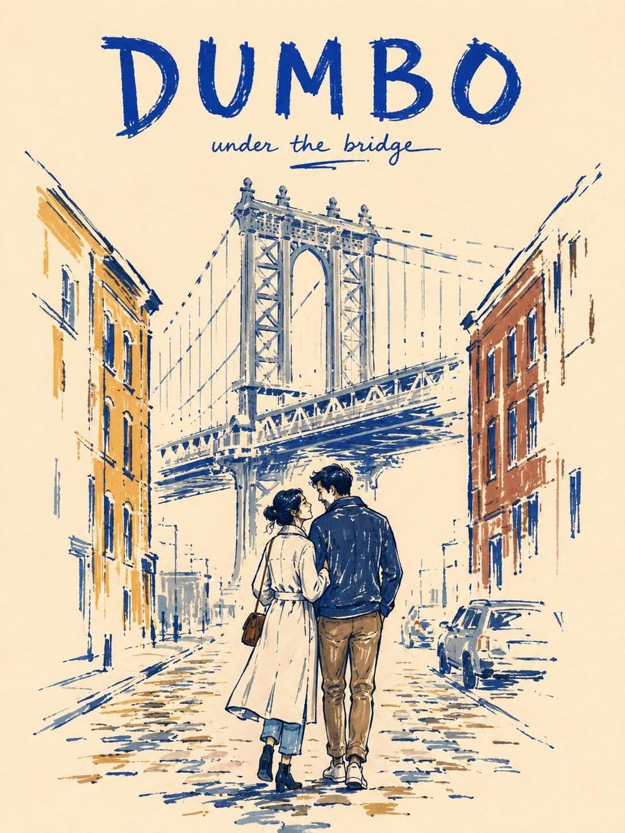 Minimalist Marker Travel Poster